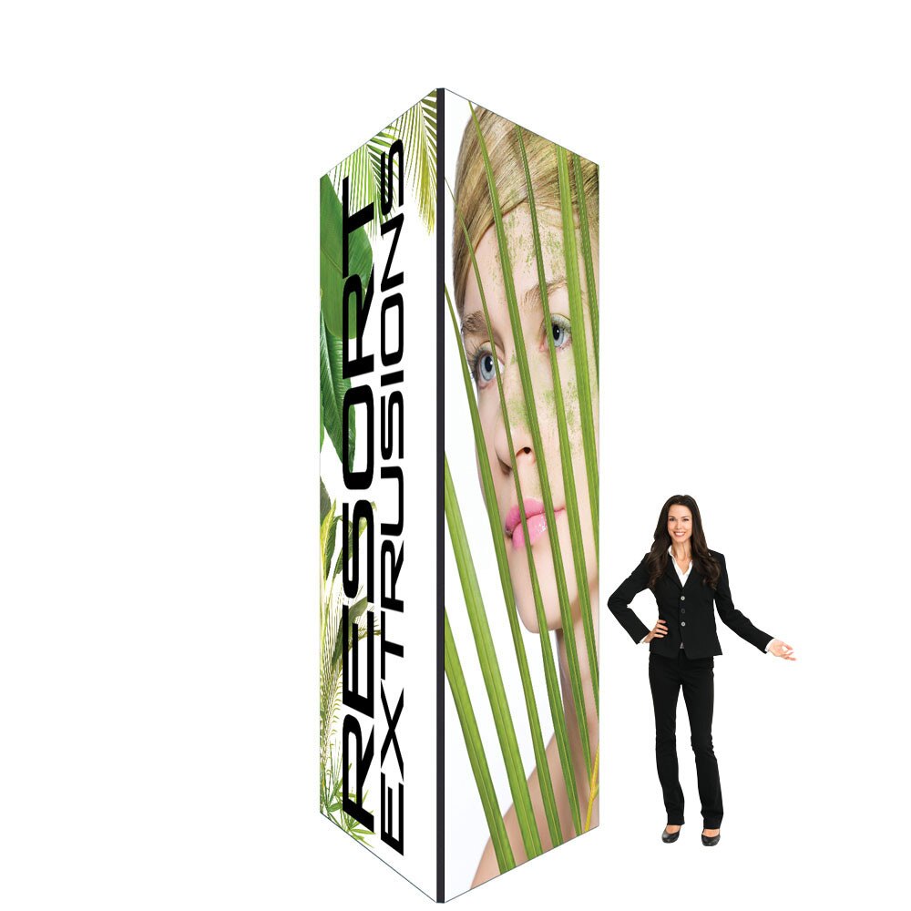 60D Big Sky Square Tower Black Frame NON-Backlit — 5x12 Graphic Package